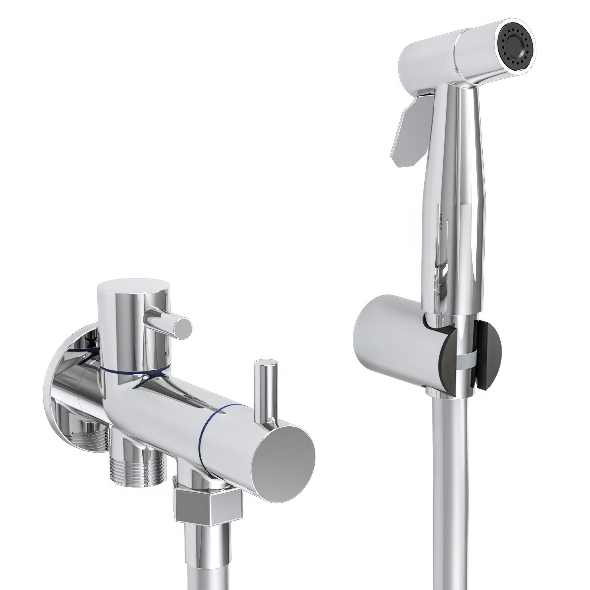 Grifo de bidet empotrado redondo 1 vía agua fría cromado Cabriel de Valaz 0
