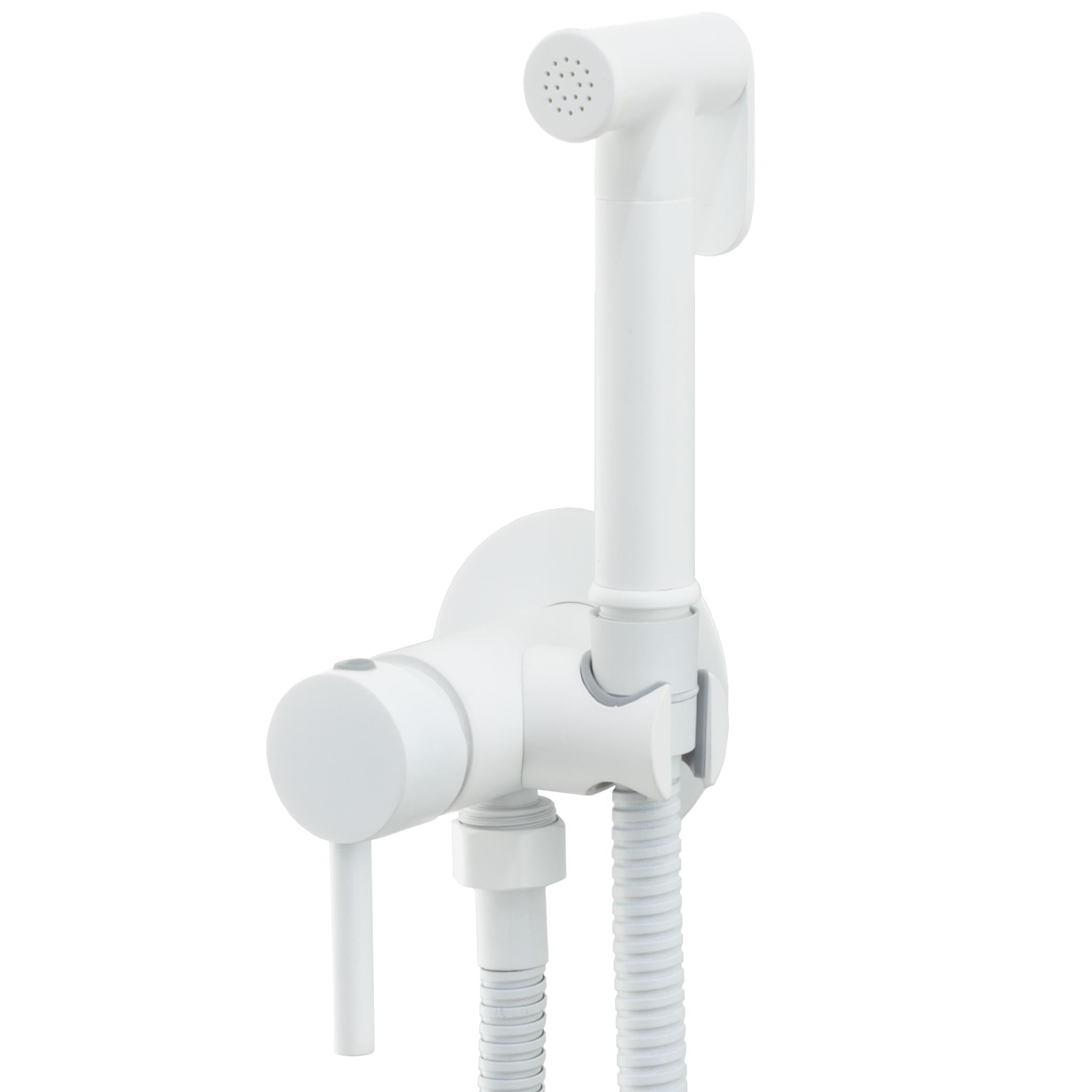 'Grifo de bidet empotrado redondo 2 vías agua fría y caliente blanco mate Guadiana de Valaz' 0