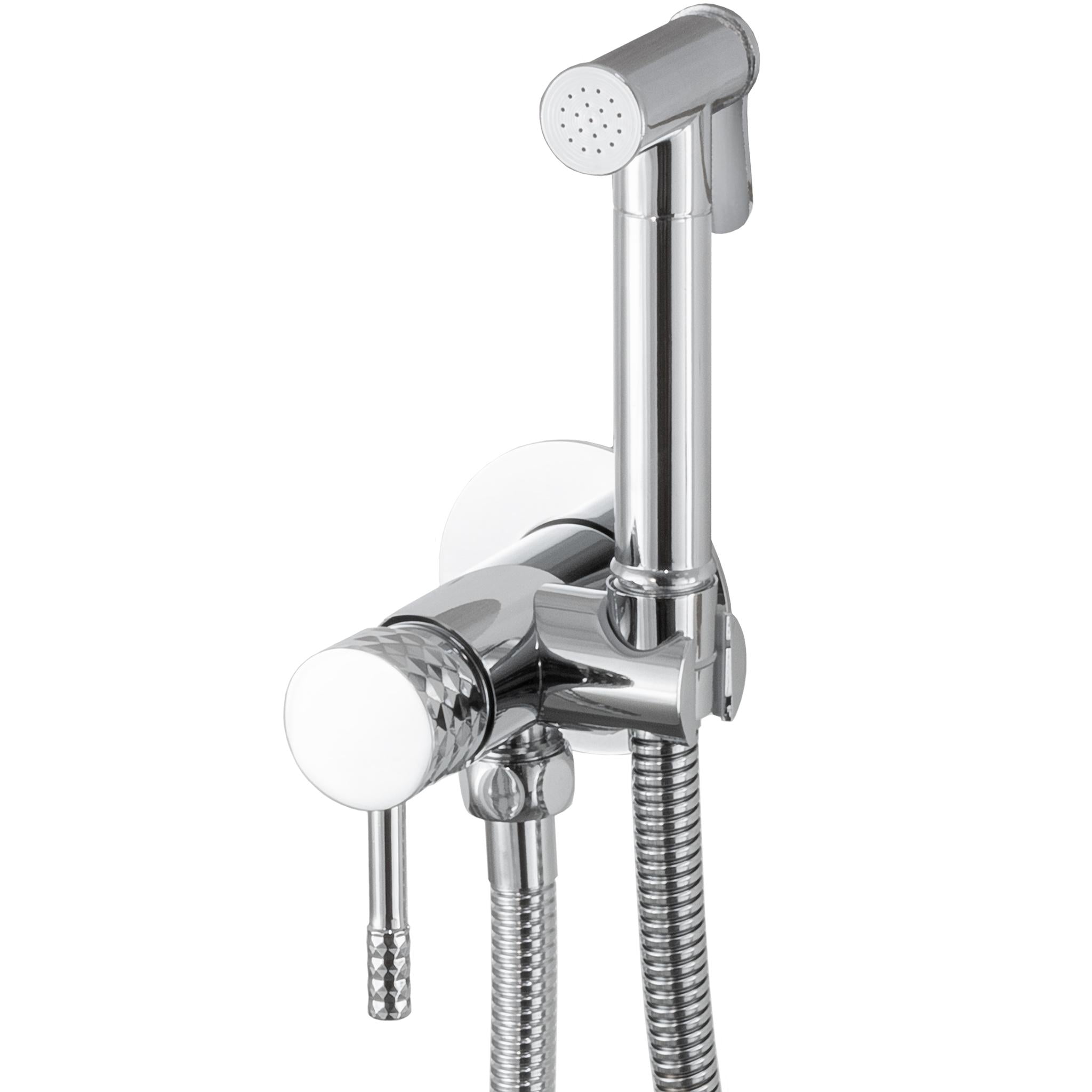Grifo de bidet empotrado redondo cromado con maneta luxury Ofin de Valaz 0