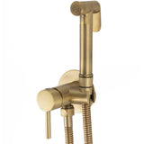 Grifo de bidet empotrado redondo dorado envejecido 2 vias G1/2 latón cerámico 120 cm Guadiana de Valaz