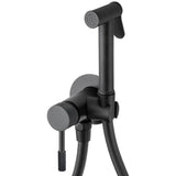 Grifo de bidet empotrado redondo negro mate con maneta luxury Torina de Valaz