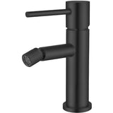 Grifo de bidet monomando redondo negro mate Ebro de Valaz
