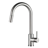 Robinet de cuisine acier brossé monocommande amovible Parana de Valaz