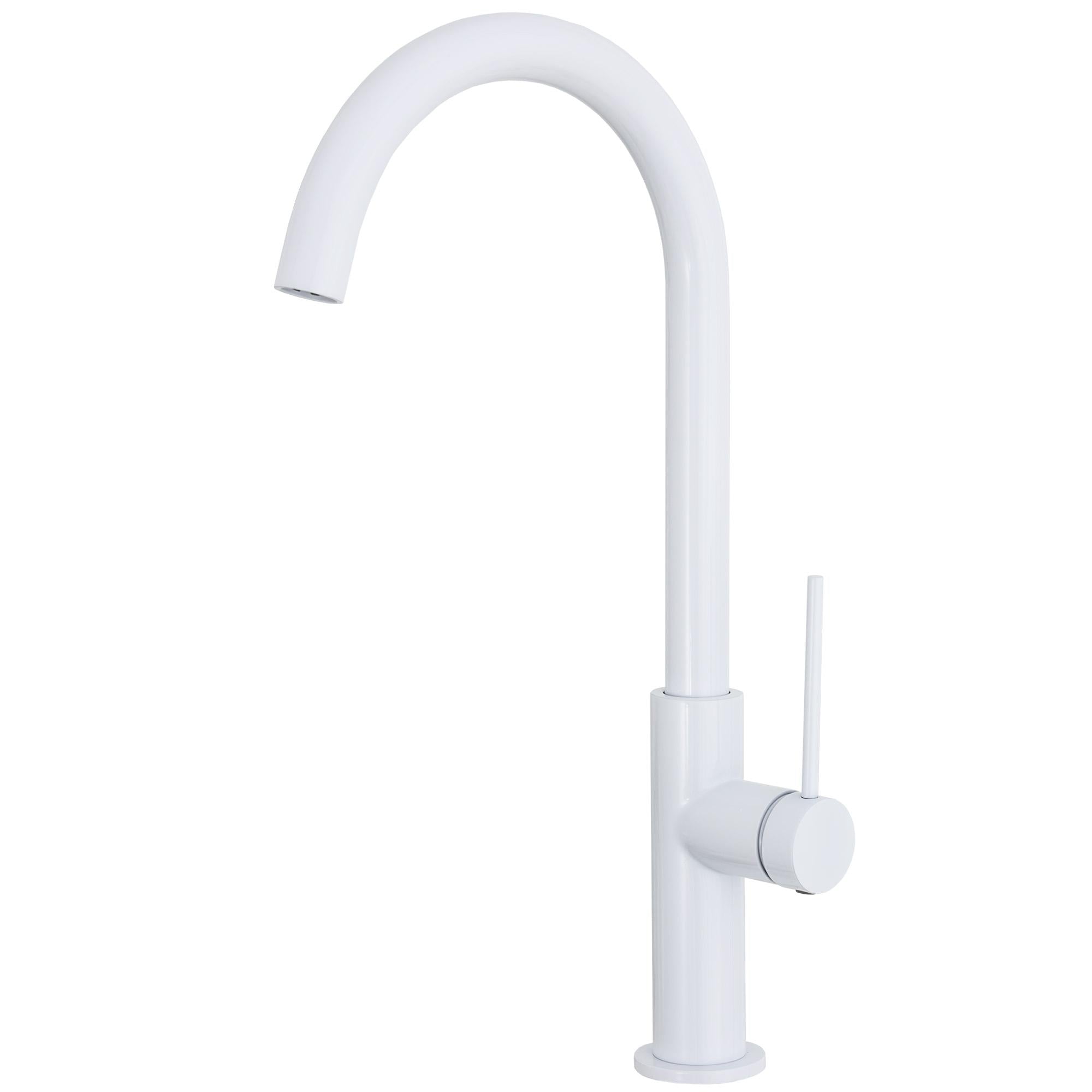 Grifo de cocina blanco monomando Flumen de Valaz 0