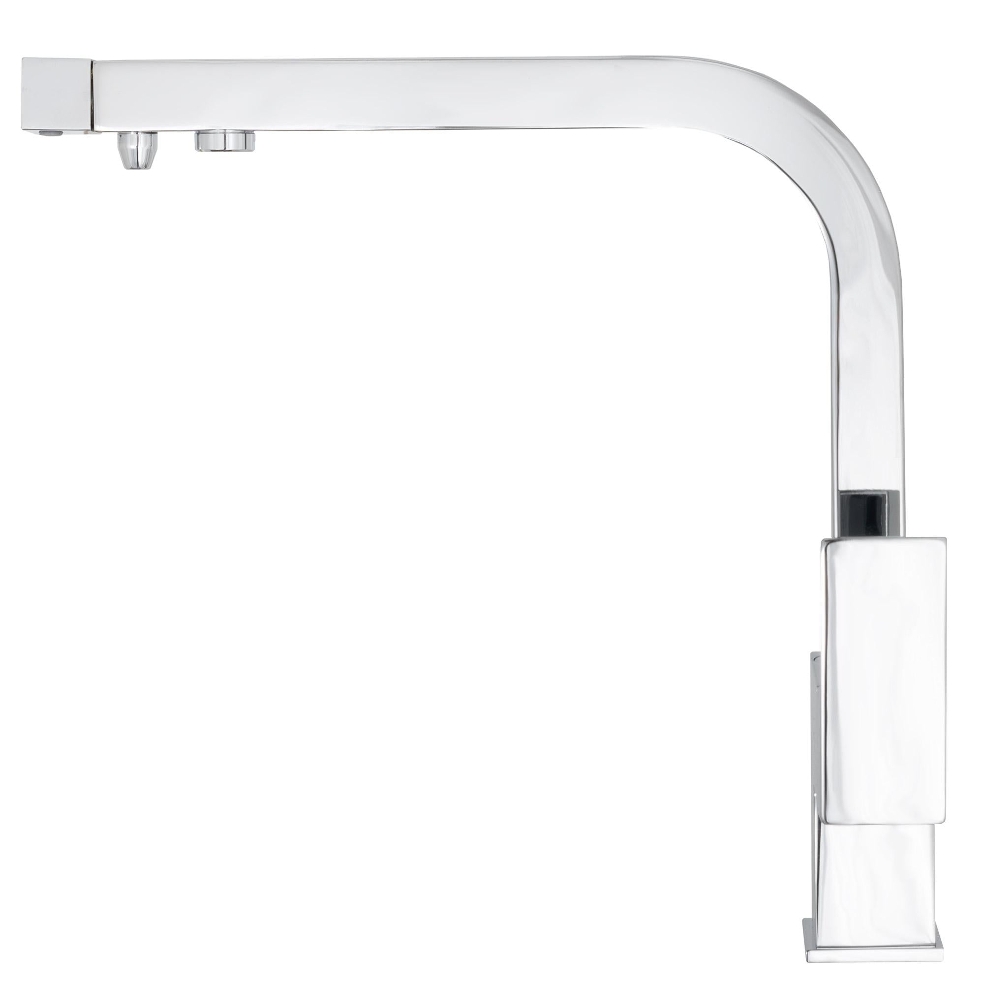 Grifo de cocina monomando 3 vías cuadrado con osmosis Porcos de Valaz 1