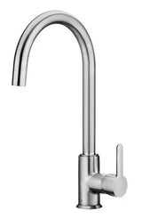 Grifo de cocina monomando con caño giratorio acabado platino cepillado Mencia Roca