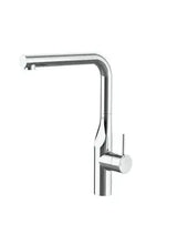 Grifo de cocina monomando con caño giratorio de acabado cromo Glera Roca