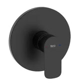 Grifo de ducha de pared monocomando con acabado negro mate Cala Roca