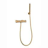 Thermostatic shower faucet brushed gold lever luxury Birim by Valaz
