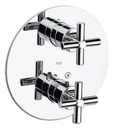 Grifo de ducha termostático para instalación empotrada con acabado cromado Loft Roca