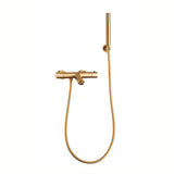 Robinet de douche/baignoire thermostatique doré brossé poignée luxe Birim de Valaz