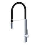 Robinet mitigeur d'évier avec finition chromée et tuyau en silicone de couleur au choix Pilot Källa