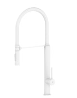 Robinet mitigeur d'évier avec finition blanche et tuyau en silicone avec couleur en option Pilot Källa