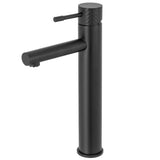 Grifo de lavabo alto monomando para pica con maneta luxury en negro mate Birim de Valaz