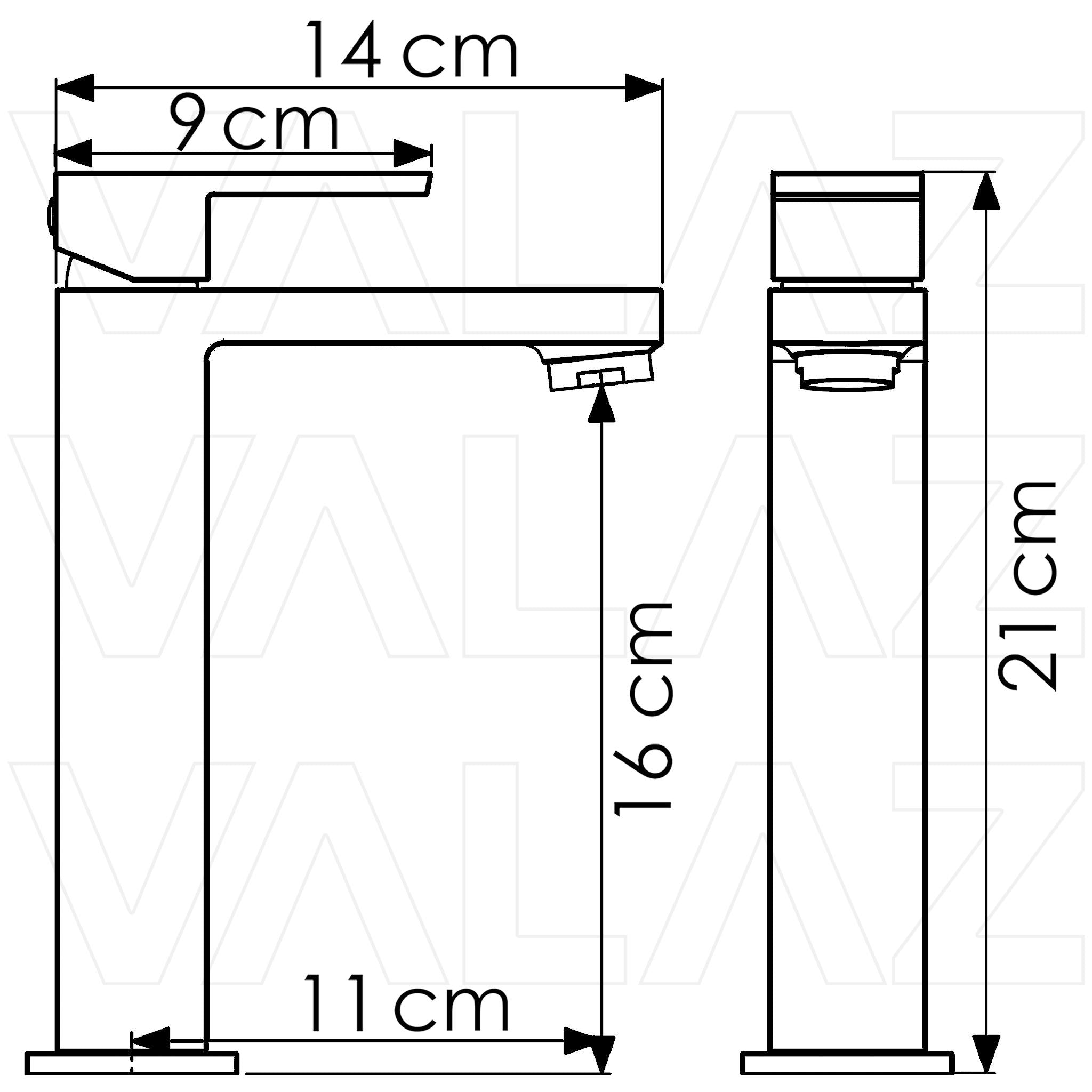 Grifo de lavabo alto para pica monomando cromado Vinalopo de Valaz 1