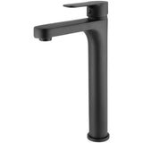 Grifo de lavabo alto para pica monomando redondo en negro mate Viar de Valaz