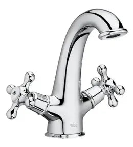 Grifo de lavabo bimando con mezclador y acabado cromado Carmen Roca 0