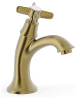 Grifo de lavabo clásico vertical monomando de un agua con latón viejo mate CLASIC TRES