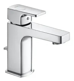Grifo de lavabo compacto con desagüe automático acabado cromado L90 de Roca 0
