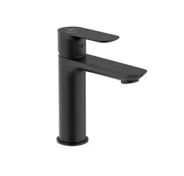 Grifo de lavabo con monomando de tipo repisa en negro mate Cala Roca 0