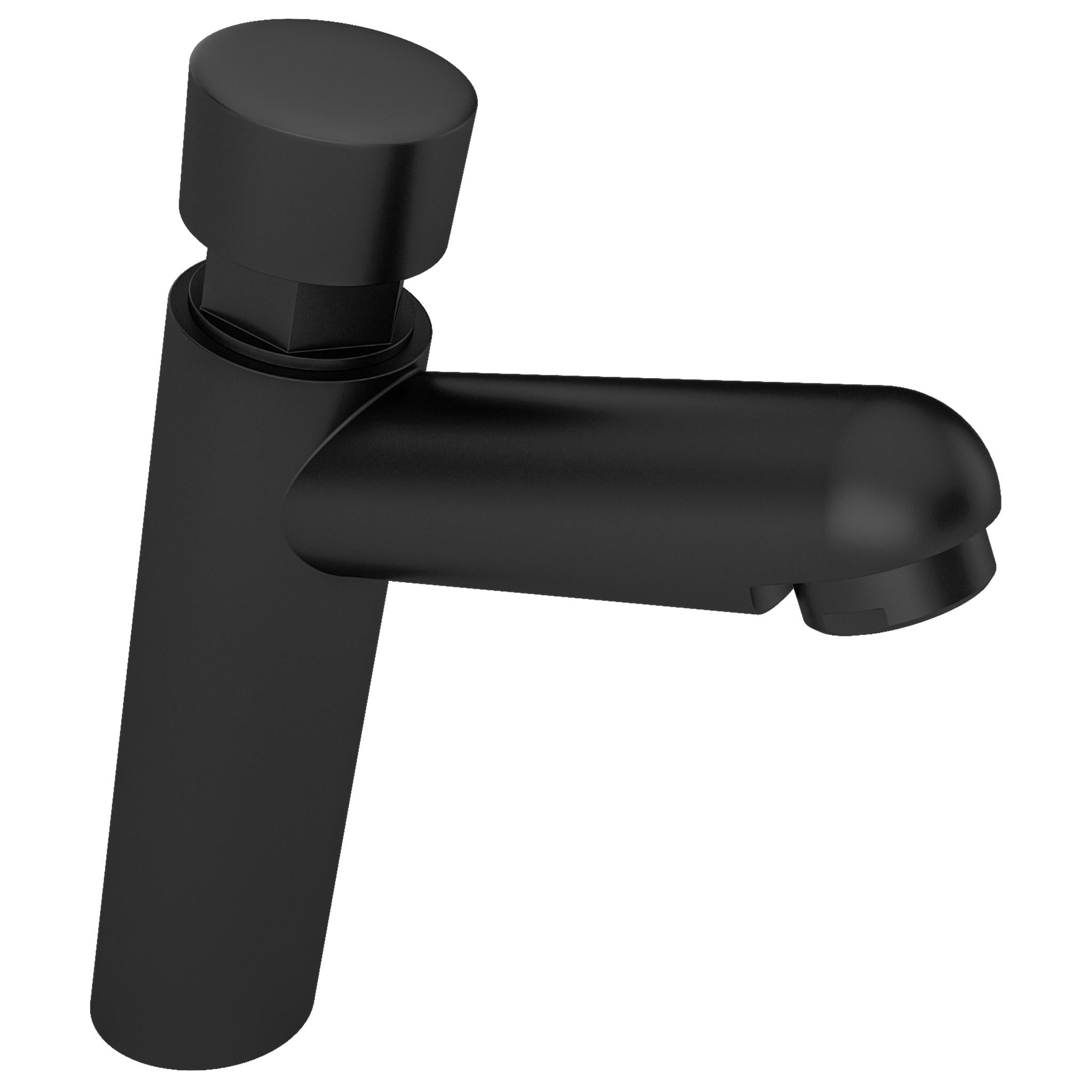 Grifo de lavabo con pulsador temporizador negro mate Navia de Valaz 2