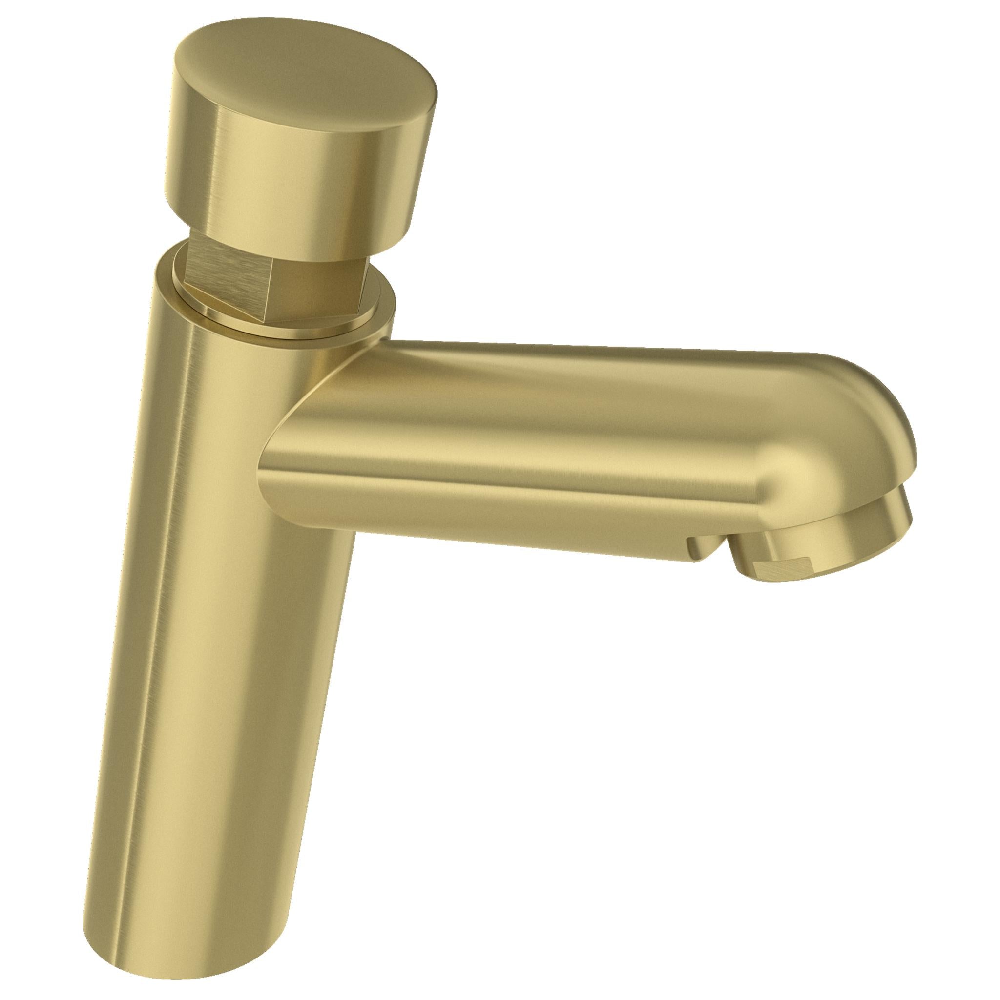 Grifo de lavabo con pulsador temporizador oro mate con protección PVD Navia de Valaz 2