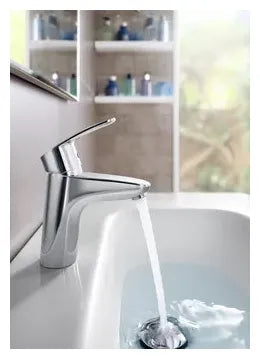 Grifo de lavabo con tragacadenilla en latón con acabado cromado Monodin-N Roca 2