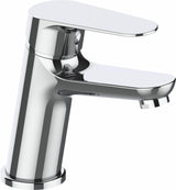 Bathroom sink faucet curved single handle chrome elegant design Pisuerga by Valaz