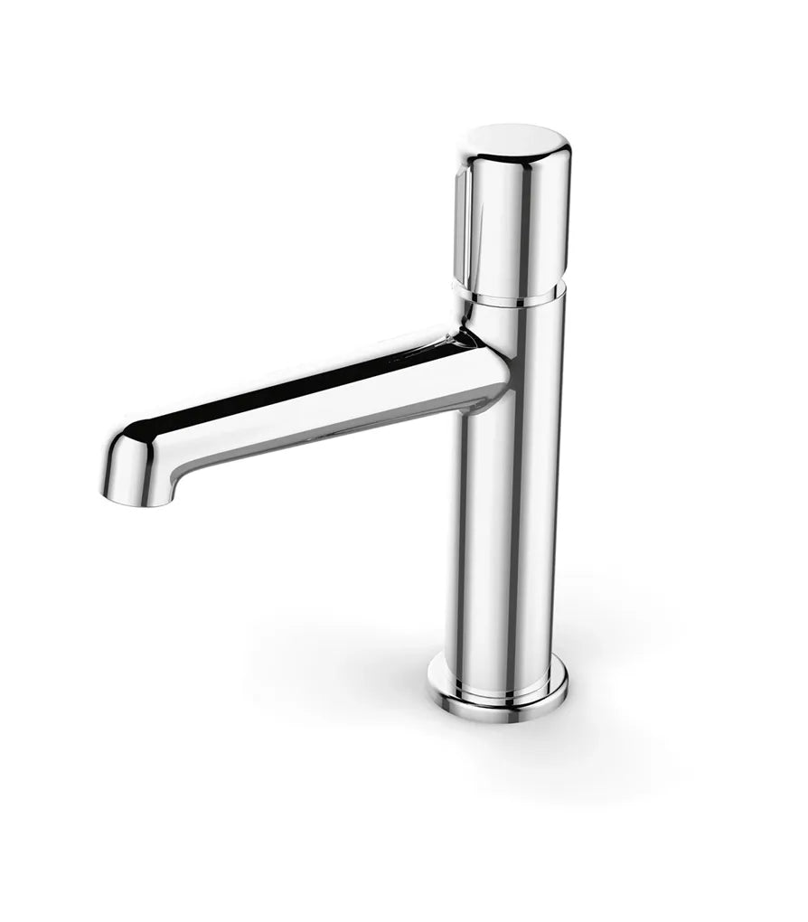 Grifo de lavabo de latón con acabado cromado sobre encimera Tivoli Kassandra 0