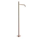 Grifo de lavabo de latón con acabado oro rosa 24K monomando de pie STUDY EXCLUSIVE TRES