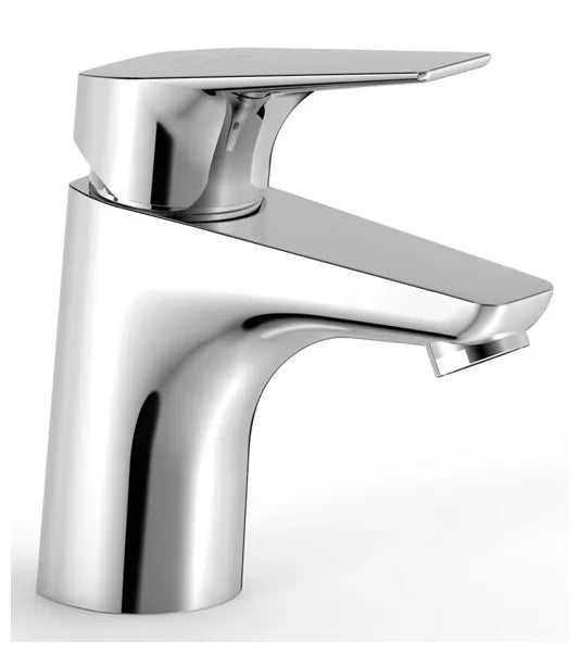 Grifo de lavabo ecoeficiente con monomando acabado cromado Canigó Tres 0