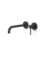 Grifo de lavabo empotrado negro mate con amortiguadores acústicos Study Tres