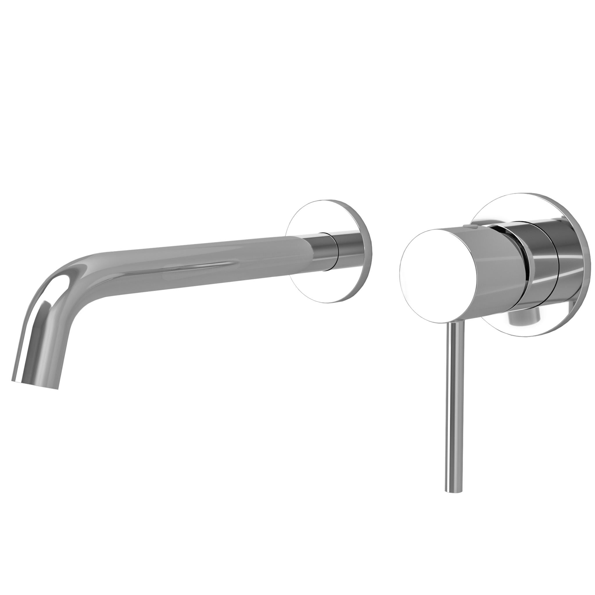 grifo de lavabo empotrado redondo monomando cromado caño 21 cm Cenia de Valaz 0