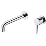 torneira de lavatório embutida redonda monocomando cromada bico fino e fixo de 26 cm Deva da Valaz