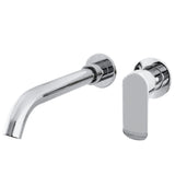 Sink faucet built in round single handle chrome with 21 cm spout Tuejar by Valaz