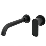 Grifo de lavabo empotrado monomando con caño de 21 cm en negro mate Tuejar de Valaz