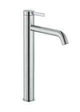 Grifo de lavabo monocomando con caño alto en acabado cromado de Ona Roca