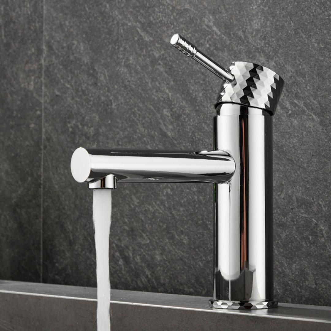 grifo de lavabo monomando acabado cromado con cartucho cerámico 35 mm Birim de Valaz 2