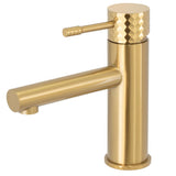 Grifo de lavabo monomando en dorado cepillado Birim de Valaz