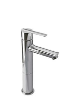 Grifo de lavabo monomando con aireador y caño en latón con acabado cromado Lex Tres