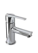 Grifo de lavabo monomando con caño en latón acabado cromado Lex-Tres