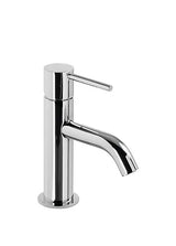 Grifo de lavabo monomando con desagüe y caño de latón con acabado cromado S Study TRES