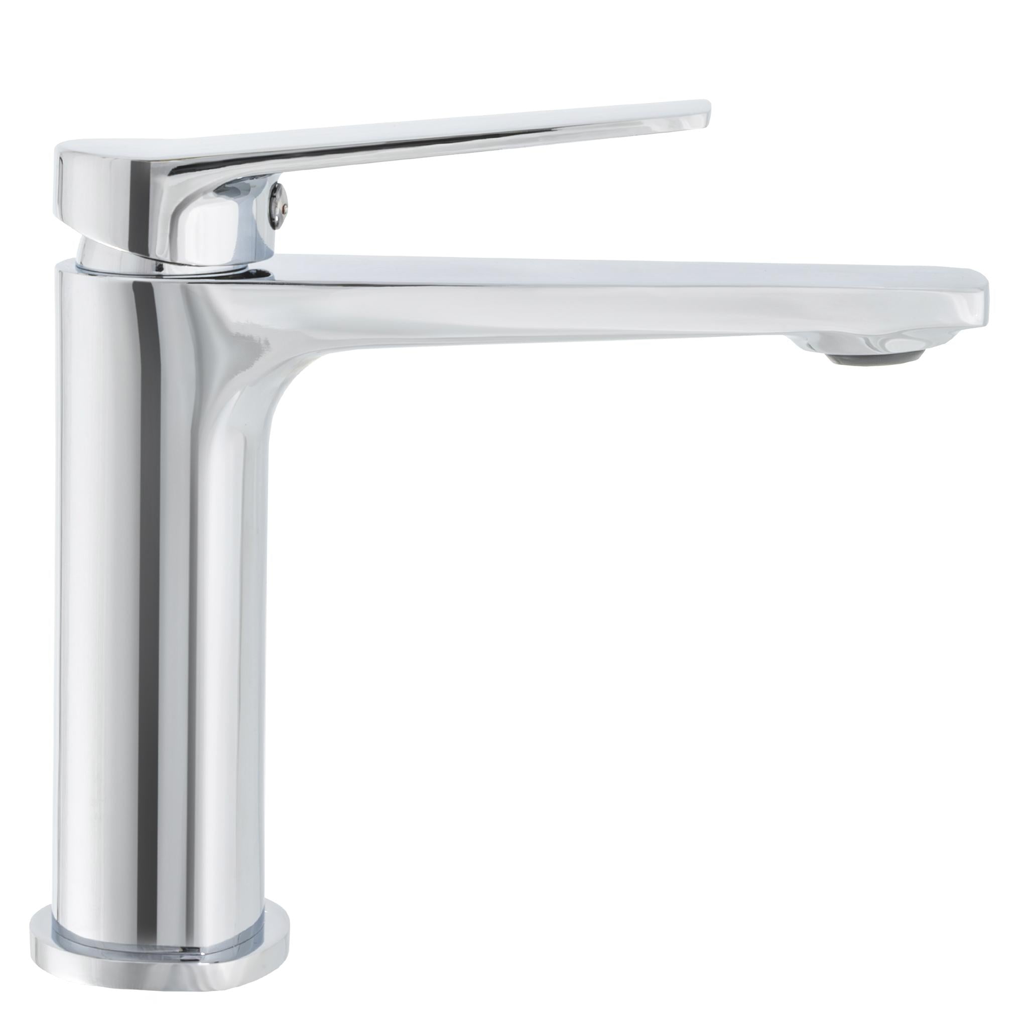 Grifo de lavabo monomando cromado de líneas redondeadas y perfil bajo Valdivia de Valaz 2