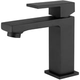 Torneira de lavatório monocomando preto fosco design moderno e elegante Vinalopó da Valaz