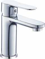 basin faucet single handle round chrome ceramic cartridge 35 mm Viar by Valaz