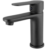 Grifo de lavabo monomando redondo en negro mate Viar de Valaz