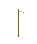 Grifo de pie monomando para lavabo de latón con acabado dorado STUDY EXCLUSIVE TRES