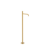 Grifo de pie monomando para lavabo de latón con acabado oro mate STUDY EXCLUSIVE TRES