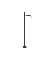 Grifo de pie monomando para lavabo en latón acabado negro mate STUDY TRES