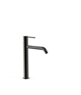 Grifo de repisa para lavabo con acabado negro metalizado monomando alto Study Tres